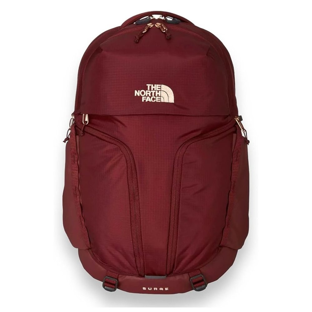 RARE The North Face Women's Surge Luxe School Laptop Backpack Cordovan Rose Gold